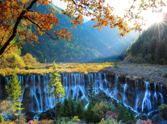 Εθνικό Πάρκο Jiuzhaigou, η ικανότητα της φύσης να δημιουργεί